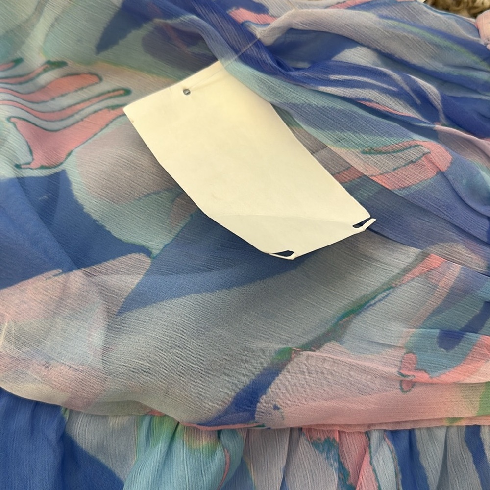French Connection Dalla Verona Smocked Halter Top Size Large NWT - Picture 15 of 15